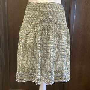 Max Studio Elegant Green Patterned Skirt